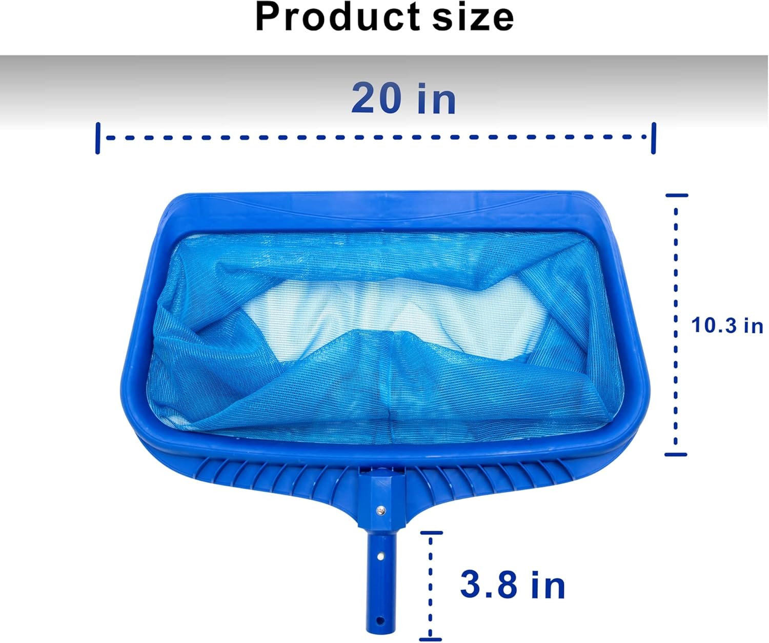 Uoark Pool Skimmer Net, Swimming Pool Leaf Skimmer Net,Heavy Duty 20" Pool Skimmer Net, Heavy Duty Leaf Rake Cleaning Tool, Reinforced Frame Deep Rake Net. : Patio, Lawn & Garden