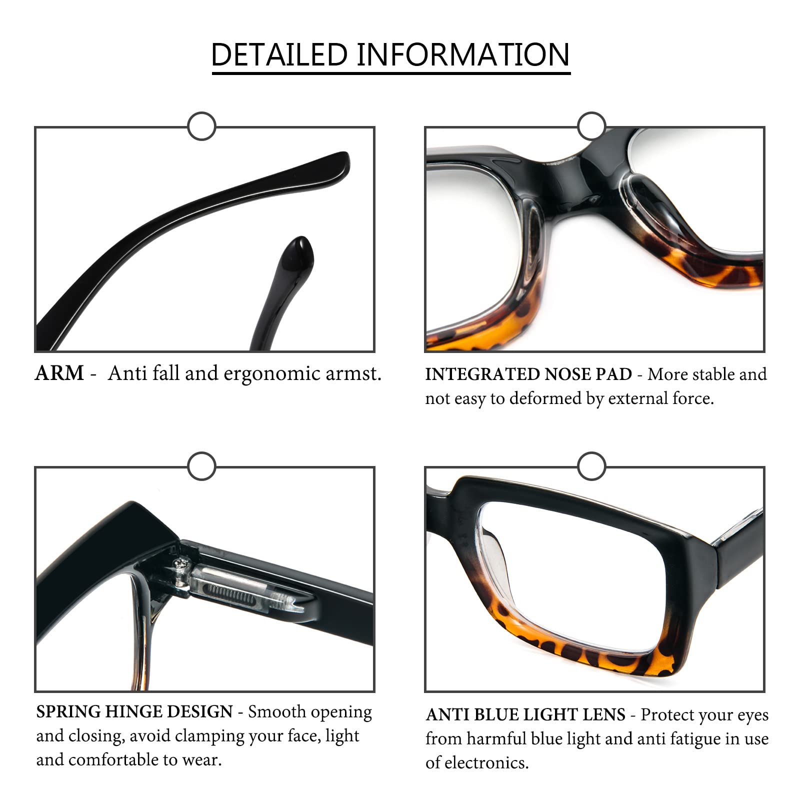MMOWW 3-Pack Reading Glasses for Women - Image 4