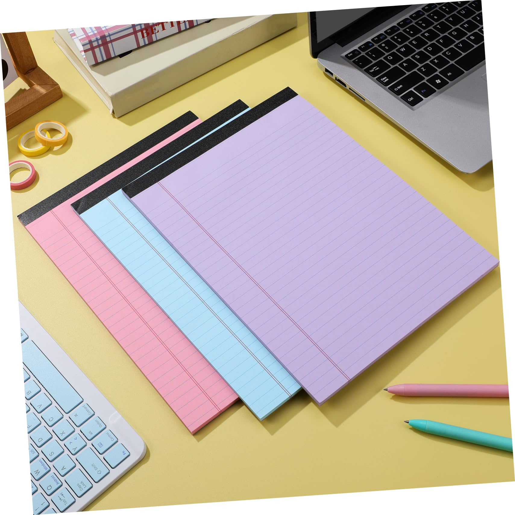 Operitacx Set 6 Pezzi Blocchi Note Carta a Righe per Appunti Ufficio e Scuola, Design Elegante e Pagine Ampie per Note e Lavoro Quotidiano