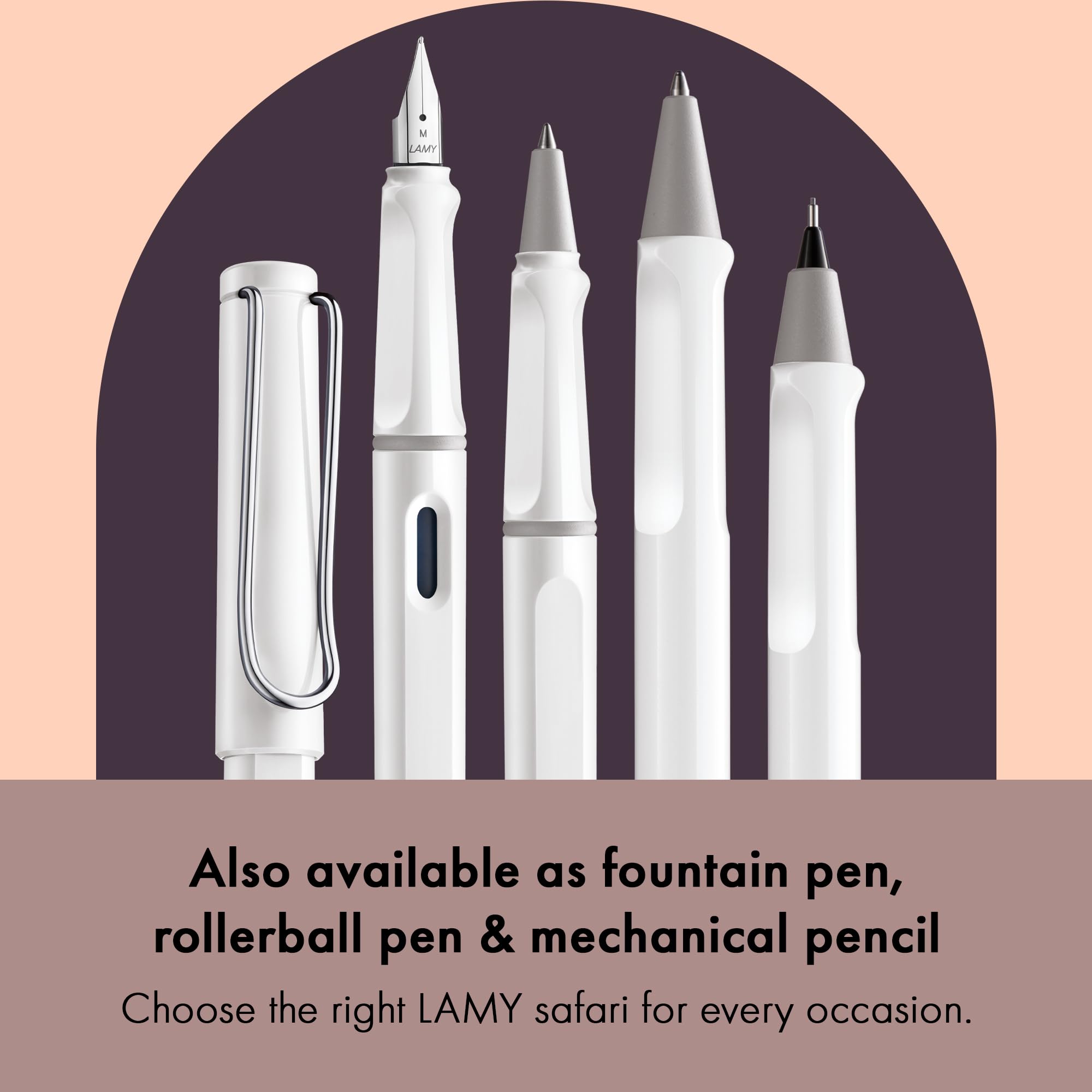 Amazon.com : Lamy safari white - Ballpoint Pen with ergonomic grip