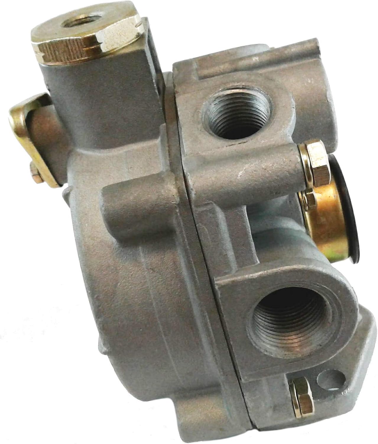 Brianna Auto Parts - 286370 - R-8 Relay Spring and Service Brake Valve - 90 Degrees Service Port for Heavy Duty Big Rigs