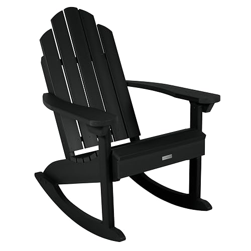 Classic Westport Adirondack Rocking Chair, Black
