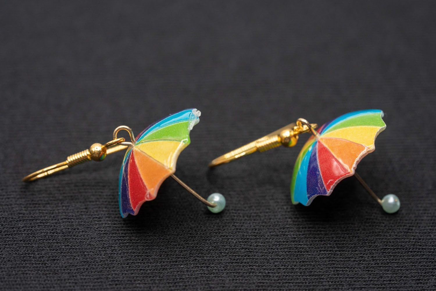 Umbrella earrings Miniblings rain umbrella rainbow colorful lgbtq+