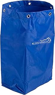 KLEEN HANDLER Janitorial Cart 23 Gallons Replacement Bag | Commercial Cleaning Cart Bag for Hotel, Laundry, Towels, Housekeeping, Blue
