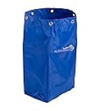 KLEEN HANDLER Janitorial Cart 23 Gallons Replacement Bag | Commercial Cleaning Cart Bag for Hotel, Laundry, Towels, Housekeeping, Blue
