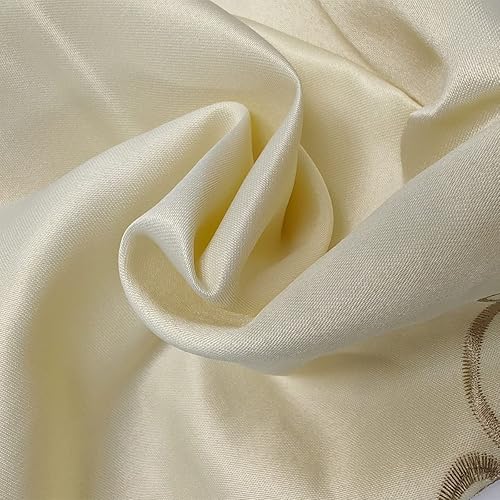 Miniatura 2 de Mantel cuadrado, resistente a las manchas y derrames, mantel de encaje bordado de flores, lavable para comedor, cocina, decoración del hogar