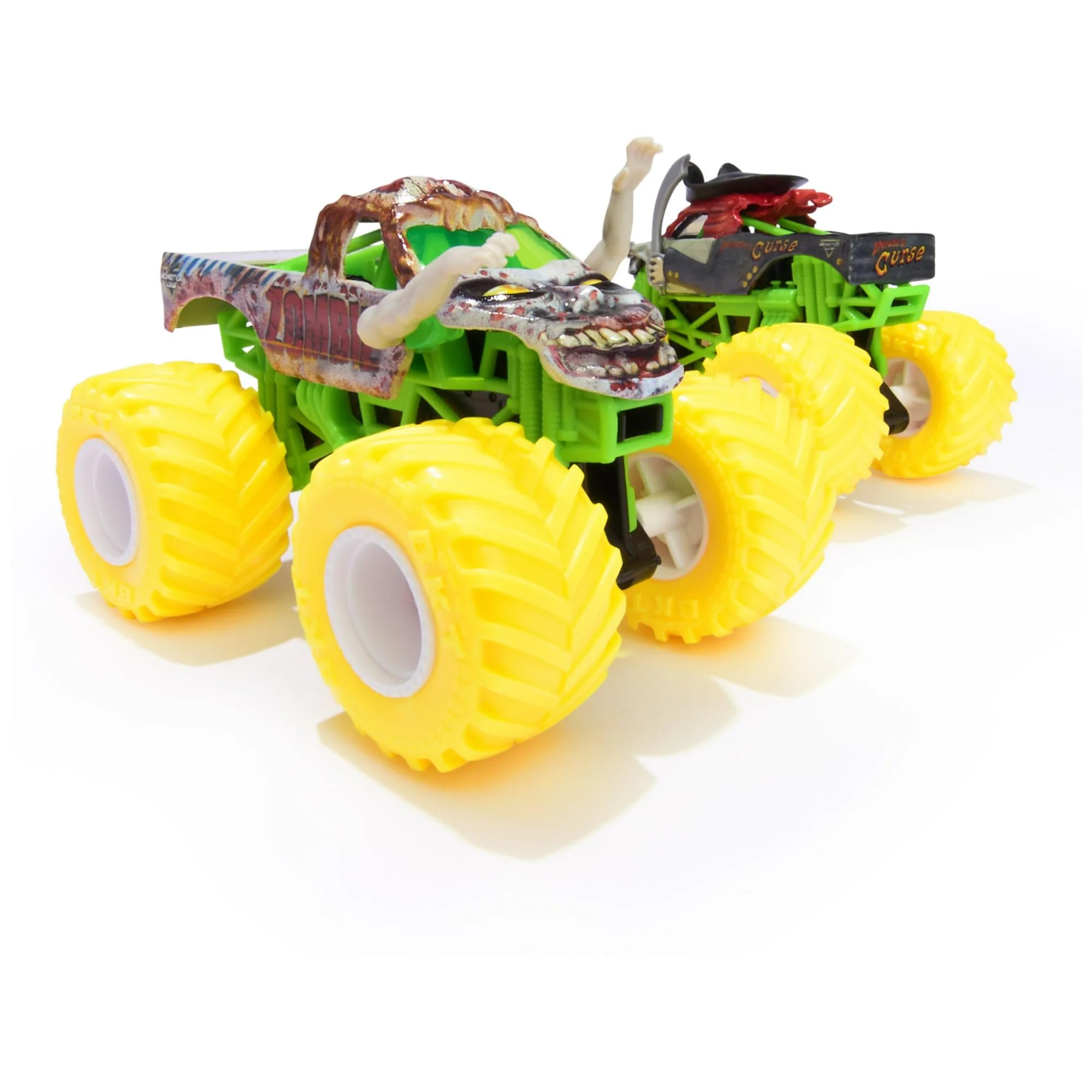 Amazon.com: Monster Jam Zombie vs Pirate's Curse 1:64 Scale Die