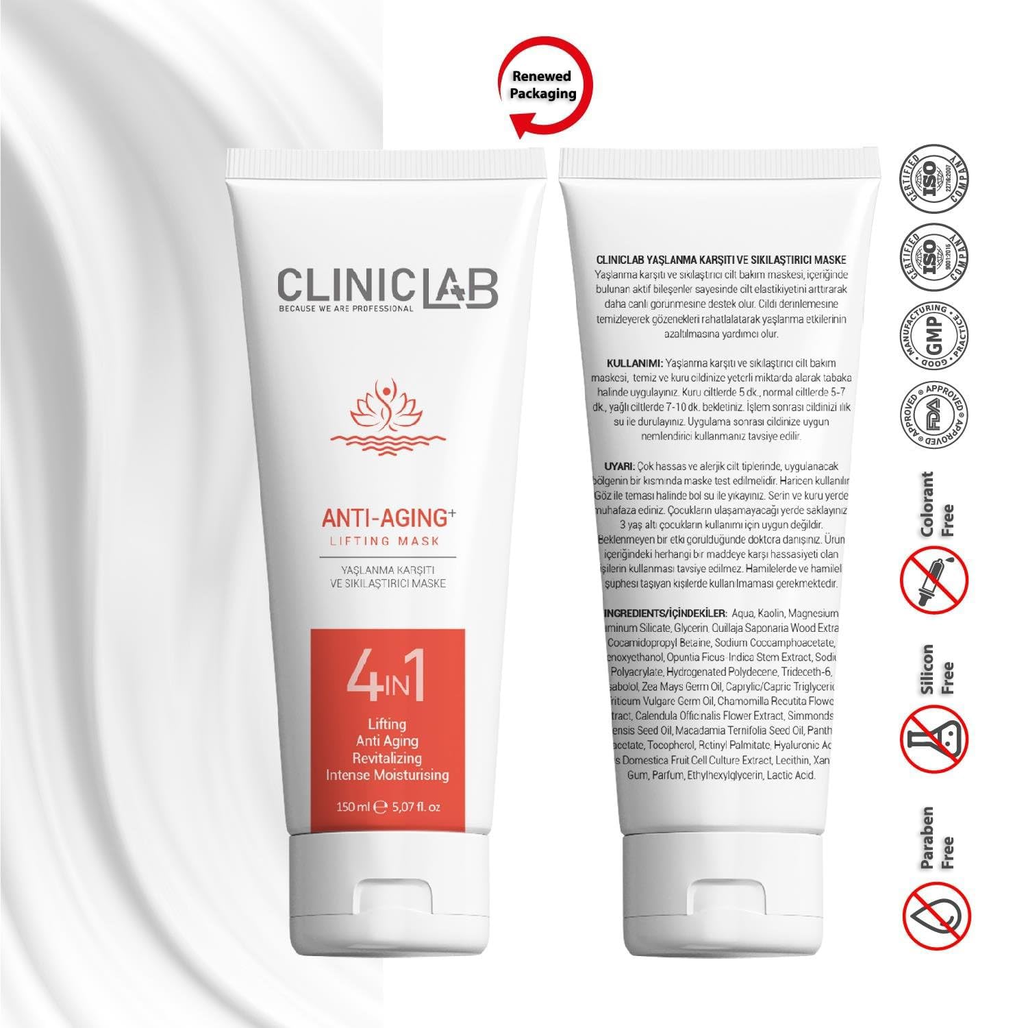 Clınıclab Yaşlanma Karşıtı Ve Sıkılaştırıcı Maske 150 Ml