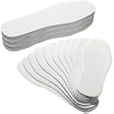 Geyoga 24 Pairs Disposable Shoe Liners Breathable Thin Insoles Disposable Insert Women Replaceable Sweat and Outdoor Barefoot Wood Pulp Shoe Liner for Women Men Hiking Running Boot Sneaker