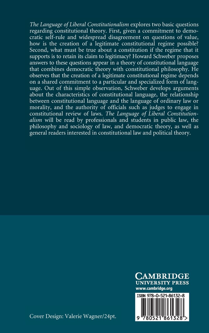The Language of Liberal Constitutionalism