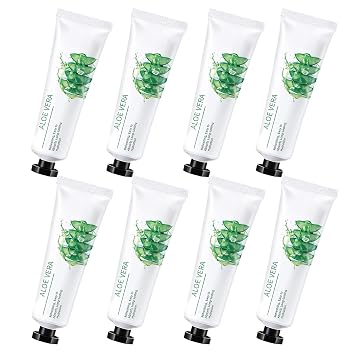8PCS Aloe Vera Gel for Face & Body,Hydrating Travel Size Pure Aloe Vera Gel Face Moisturizer for All Skin Type,No-sticky Long Lasting Refreshing Moisturizing Fast Absorbing Aloe Cream Gel,1.05 ozF