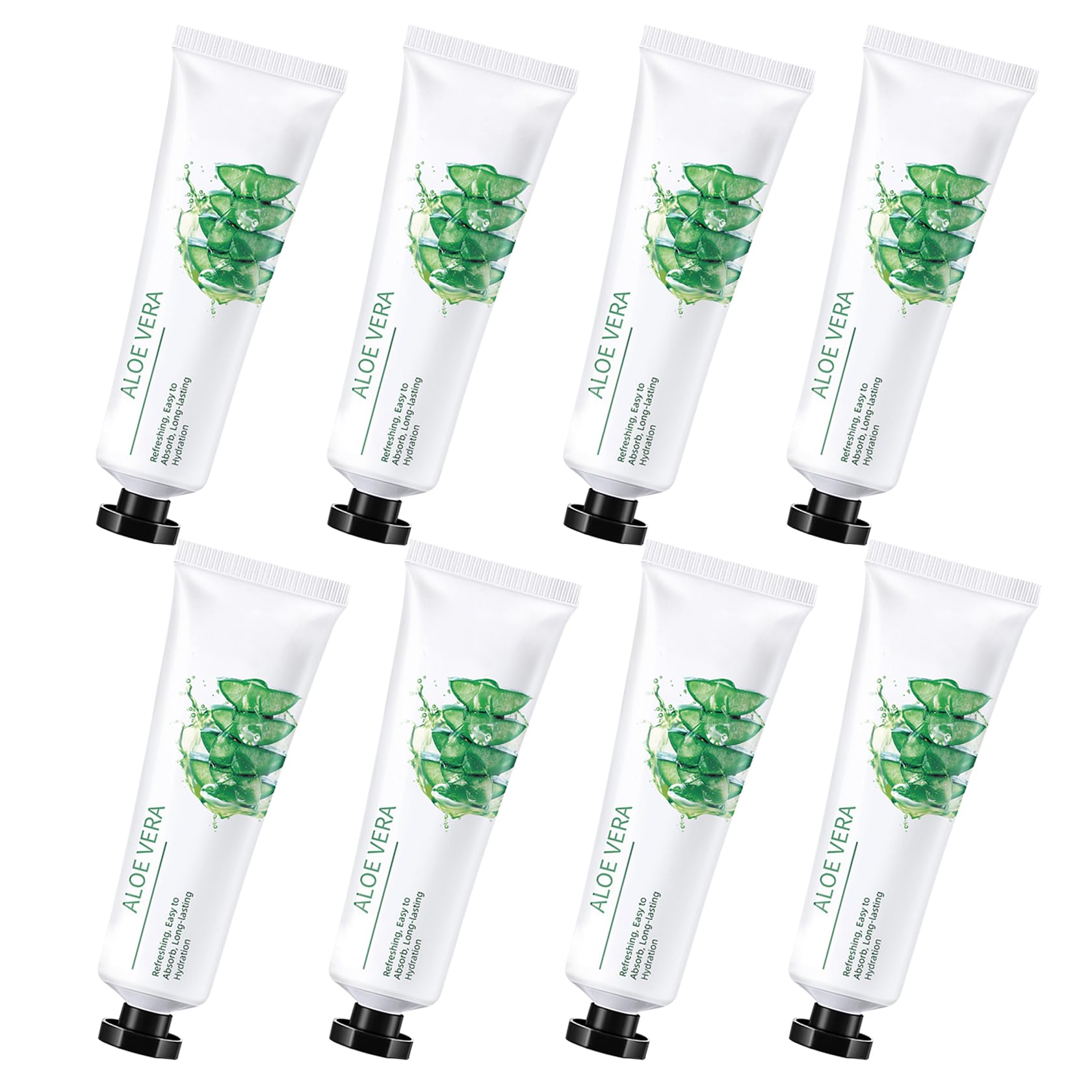 8PCS Aloe Vera Gel for Face & Body,Hydrating Travel Size Pure Aloe Vera Gel Face Moisturizer for All Skin Type,No-sticky Long Lasting Refreshing