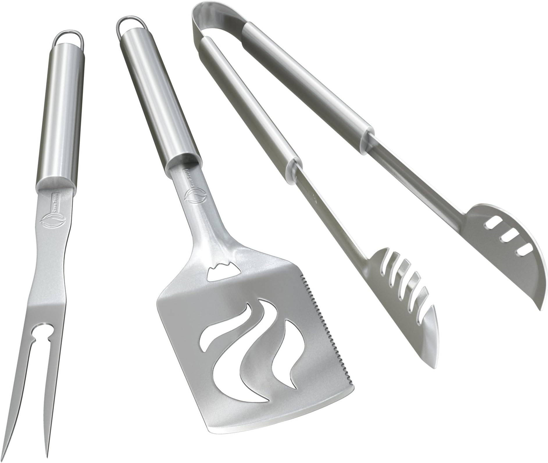 Cave Tools Grilling Tools Set (Spatula, Tongs, BBQ Fork)
