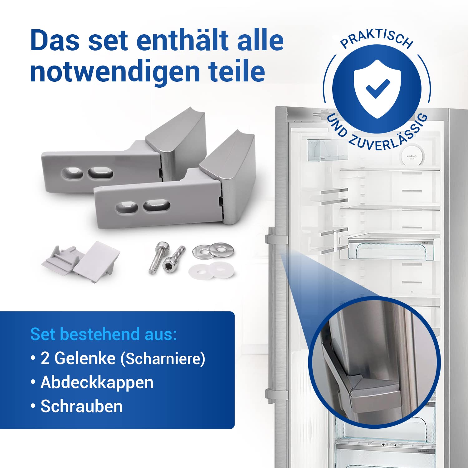 Zestaw naprawczy do drzwi lodówki jak Liebherr 9590178 | do klamki drzwi do lodówki Liеbherr