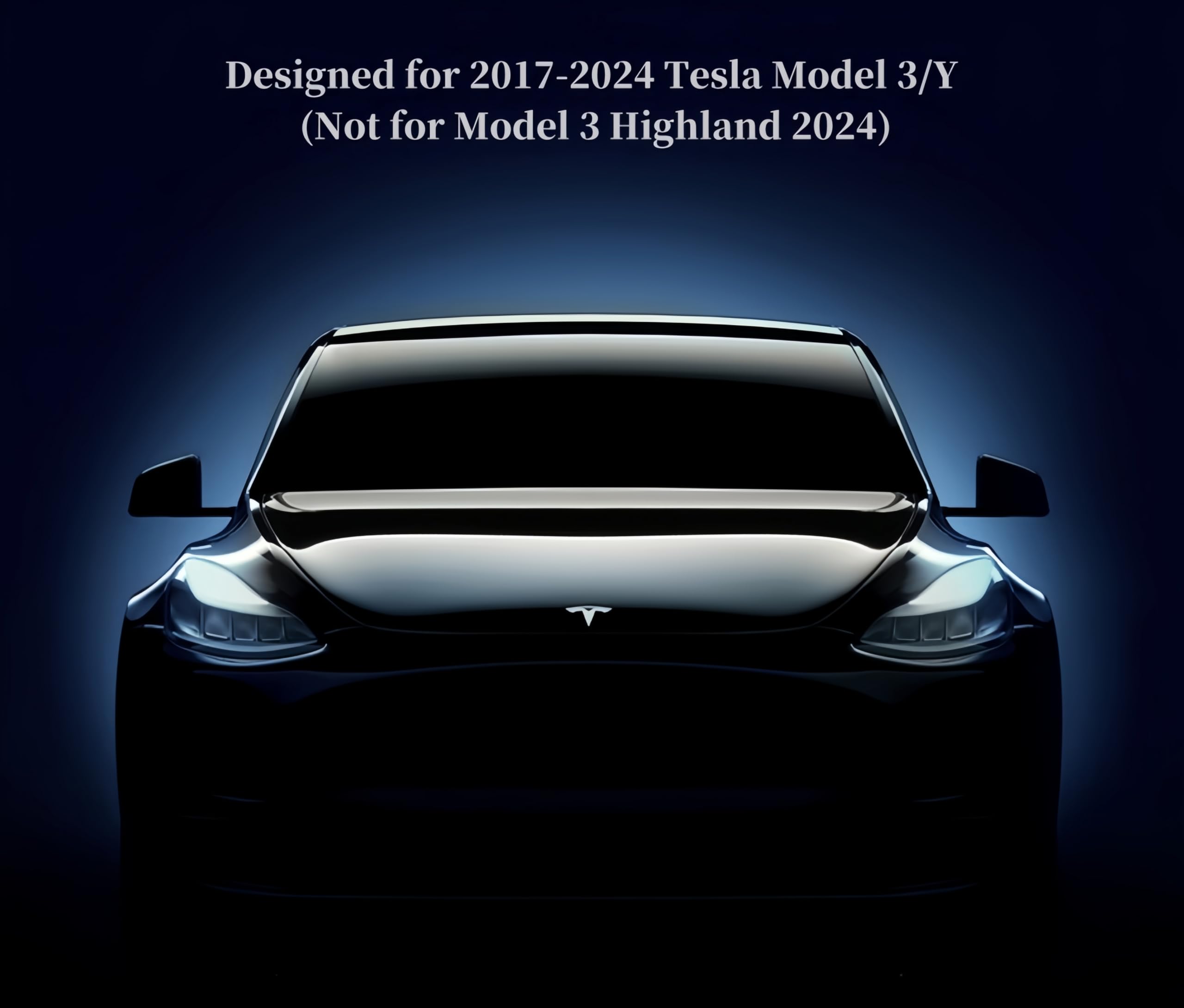 frani Copertina per bracciolo della console centrale progettata per Tesla Model 3 2017-2023/Model Y 2020-2025 (non per Model Y Juniper), design antiscivolo con installazione EZ Snap On - Nero