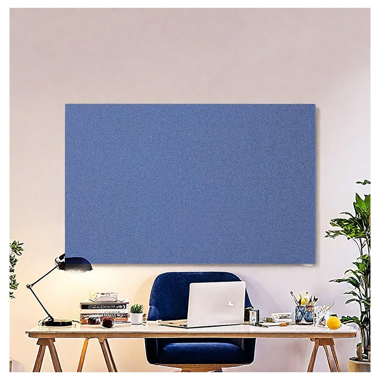 Rouleau de liège non adhésif pour tableau d'affichage - 1 bande de tapis en liège bleu de 7,6 cm d'épaisseur (0,7 m x 2,5 m) - Fournitures de bricolage idéales pour le bureau, la maison et l'école