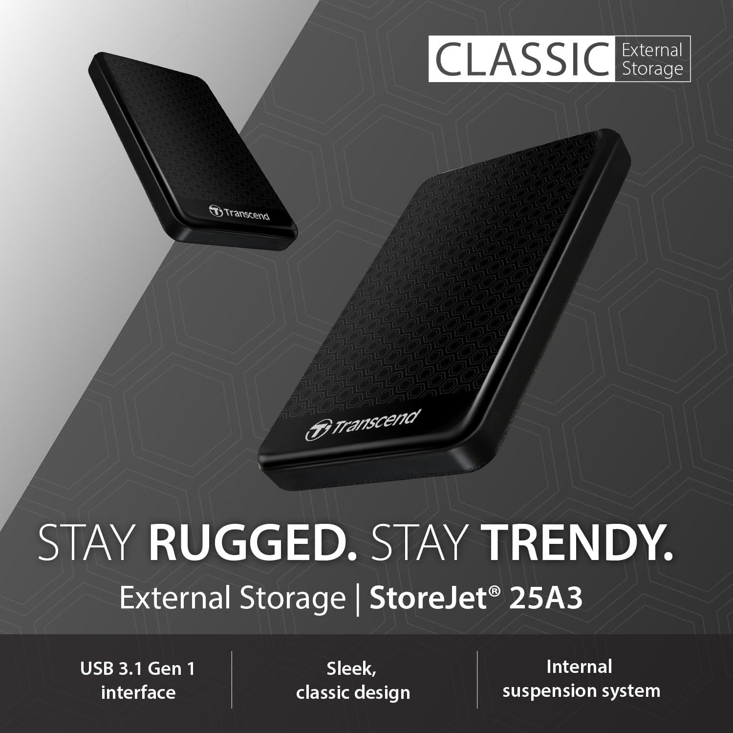 Amazon.com: Transcend 2TB StoreJet A3 USB 3.0 Hard Drive
