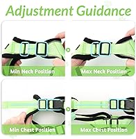 Vista 164 de rabbitgoo Arnés y correa para caminar, a prueba de escapes, chaleco suave y ajustable para gatos, fácil de controlar, transpirable, tiras
