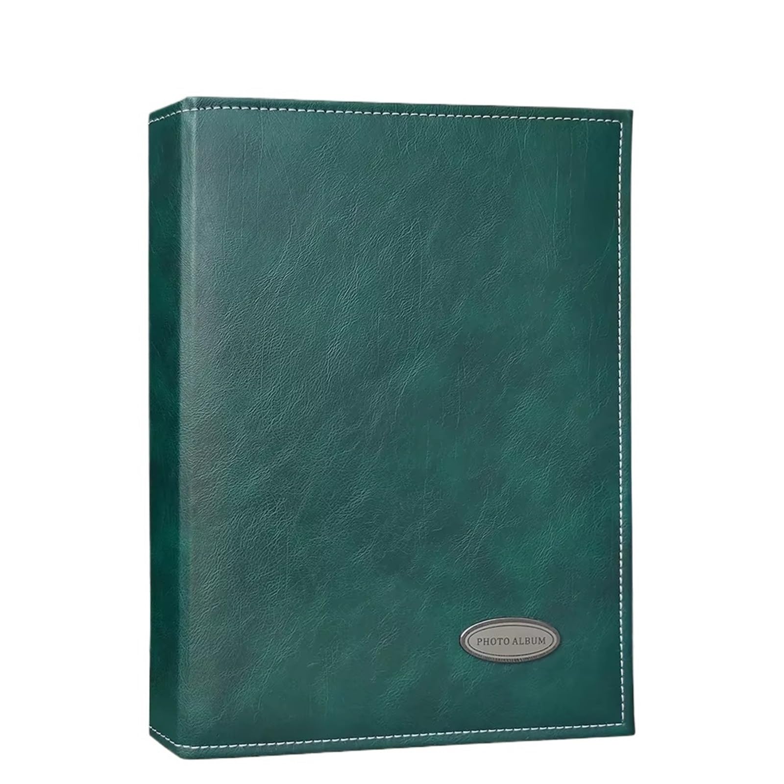 Portatarjetas de PU Álbum interhoja 240 bolsillos | Multicolor for aniversario familiar: álbum de fotos de PU de 6 pulgadas con 240 bolsillos(Green)