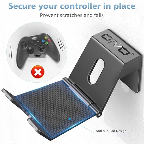 Miniatura 3 de OIVO Soporte de pared para controlador de PS3PS4PS5Xbox 360Xbox OneSXEliteSeries SSeries X, controlador Pro, soporte de pared ajustable mejorado