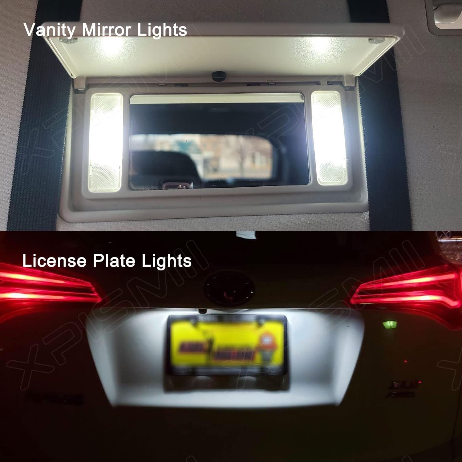 Xpismii 17 Piece 6000K White Pilot LED Interior Light Kit Package Replacement for Honda Pilot 2009 2010 2011 2012 2013 2014 2015, with Placement Diagram and Install Tool