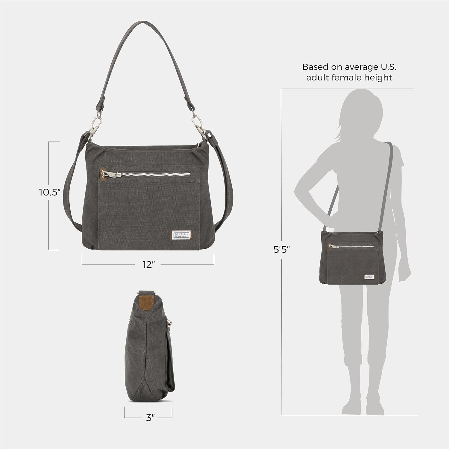Travelon Anti-Theft Heritage Hobo Bag