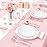 WDF160 Piece Rose Gold Disposable Cutlery Set - Heavyweight Plastic Silverware - Includes 80 Forks, 40 Spoons, 40 Knives - Rose Gold Silverware Perfect for Wedding, Party, Valentines Day