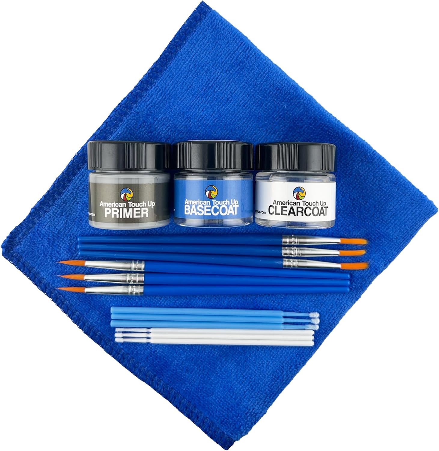 American Touch Up Paint Exact Match Compatible with Mitsubishi AC11173/T73/TB/Y73 Bangkok Blue Pearl - Paint Jar, Full