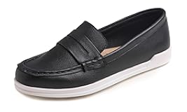 Comfort Women&apos;s Leather Daily Loafer Driving Flats Flexible Walking Boat Shoes