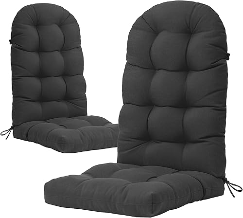 YEFU Adirondack - Cojín para silla mecedora, con respaldo alto, cojín grueso para silla de patio para interiores y exteriores, 49 x 20 x 5 pulgadas,