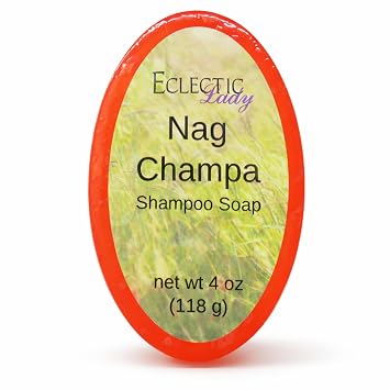 Eclectic Lady Nag Champa Shampoo Soap Bar, 4 oz Bar