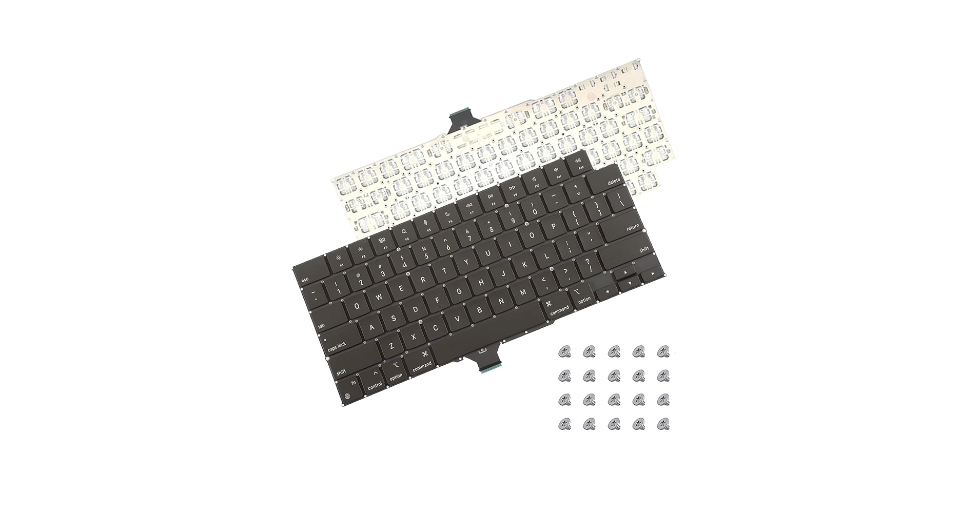 MacBookアクセサリー Macbook pro 2019 US keyboard Amazon.com: Aokyitzm New US Keyboard with Flex Cable + Screw