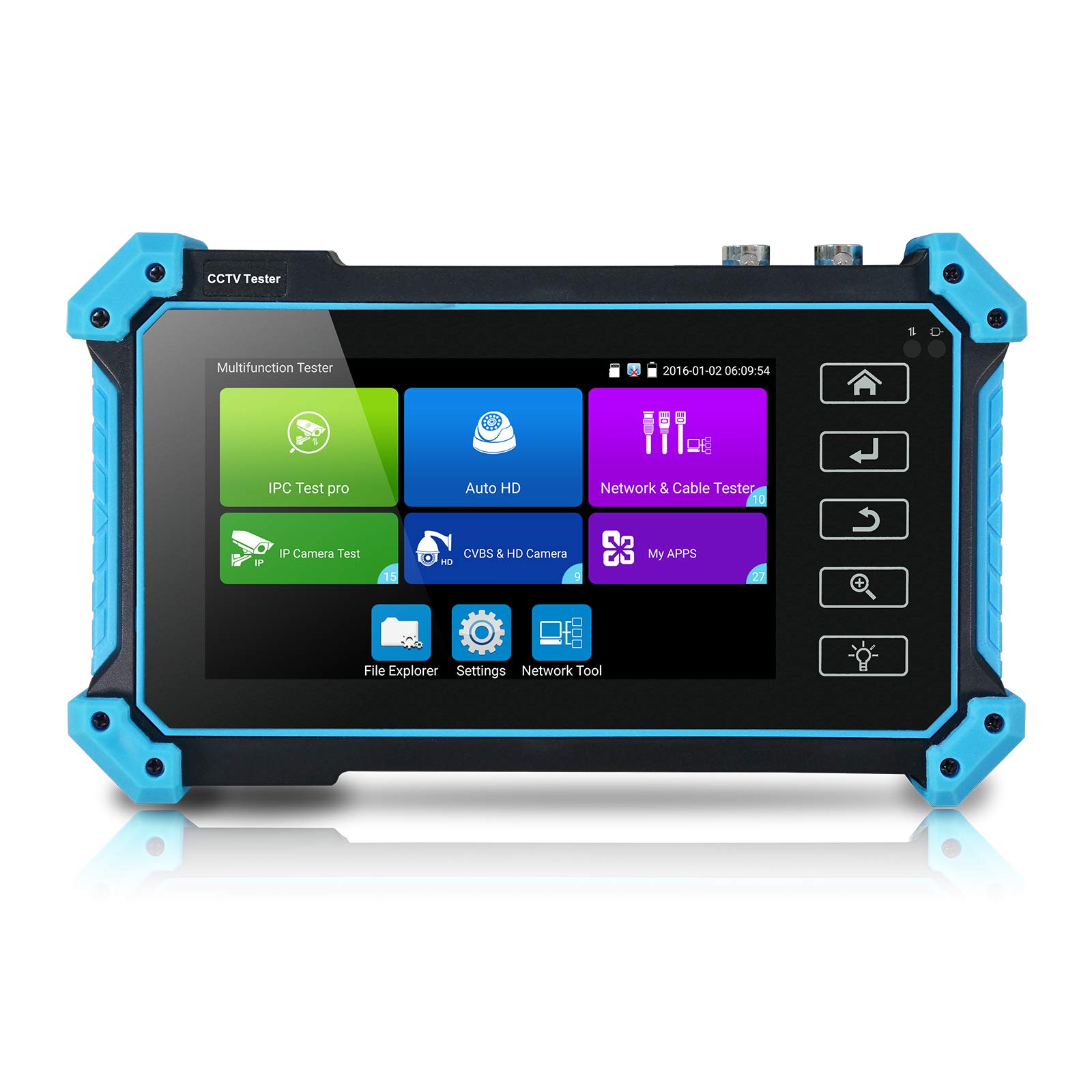 12,7 cm (5 Zoll) Touch-Screen Coaxial HD CCTV Tester Monitor unterstützt 8MP AHD TVI CVI SDI & 4K IP Kamera & CVBS Kamera Test, mit HDMI VGA Eingan