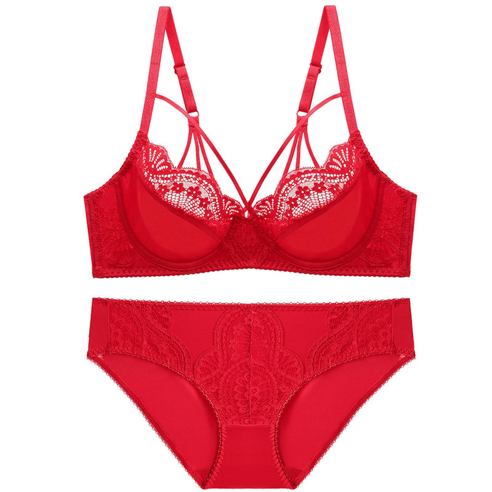 Biancheria Intima Donna Reggiseni Sexy per Donne in Lingerie Body Set Applique in Pizzo Sottoposto A Reggiseno E Lingerie Set con Anello in Acciaio-bianco-32 70b