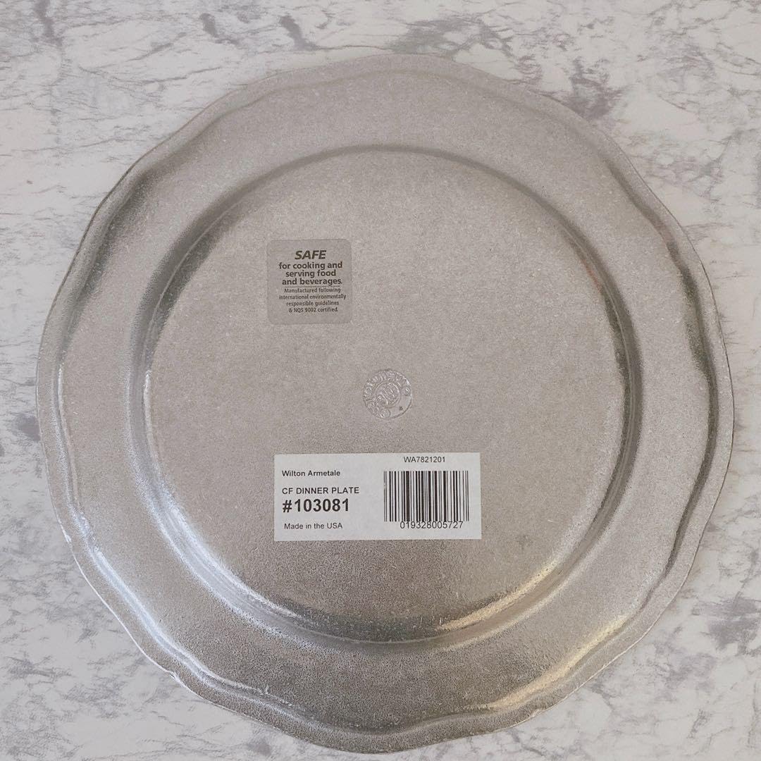 ヴィンテージウィルトン ピュータープレート2枚 デッドストック USA製