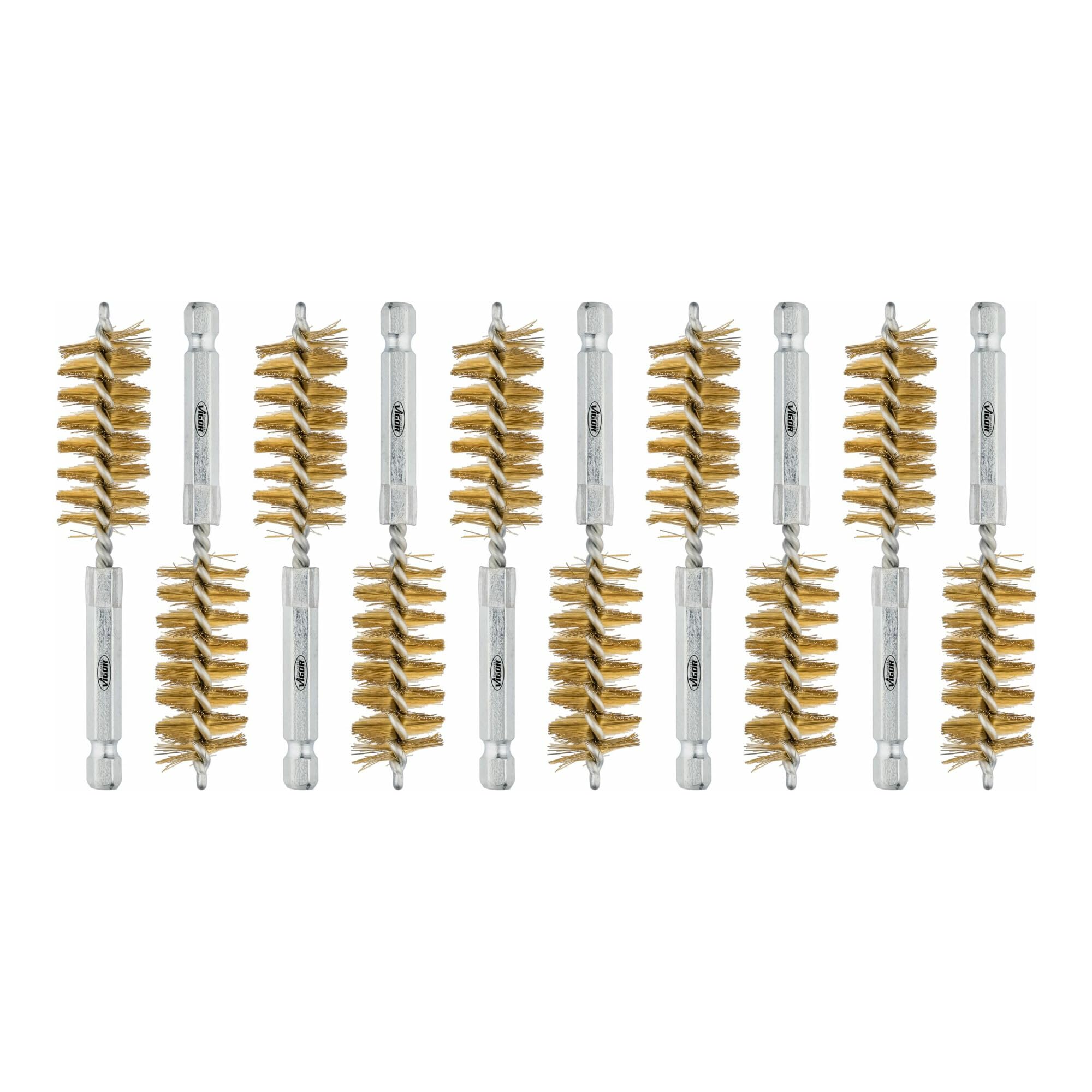 Vigor V4646M-19 Messingbürsten-Set, 19 mm
