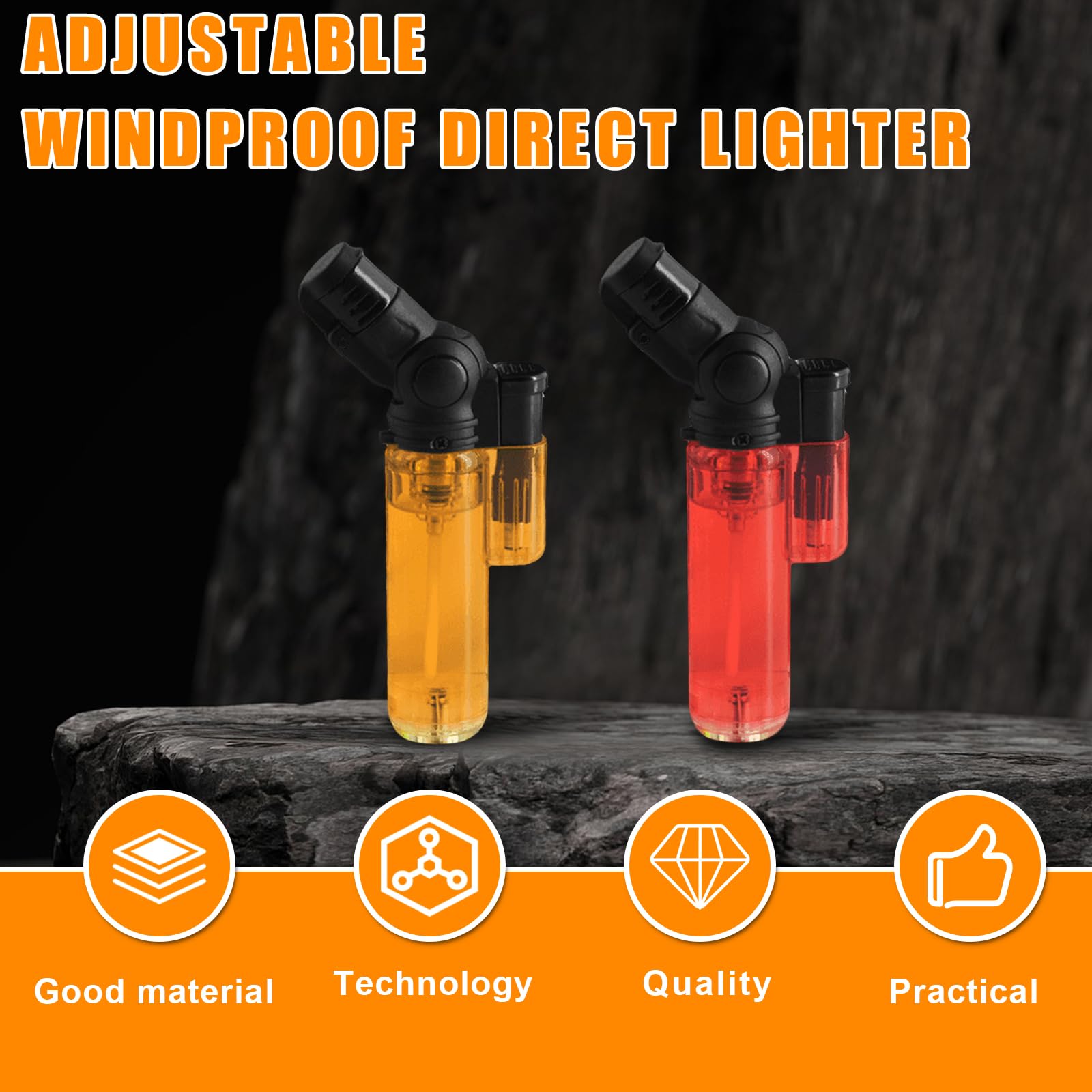 2 Accendini Da Tempesta, Accendino A Fiamma Jet, Accendino - Foto 10