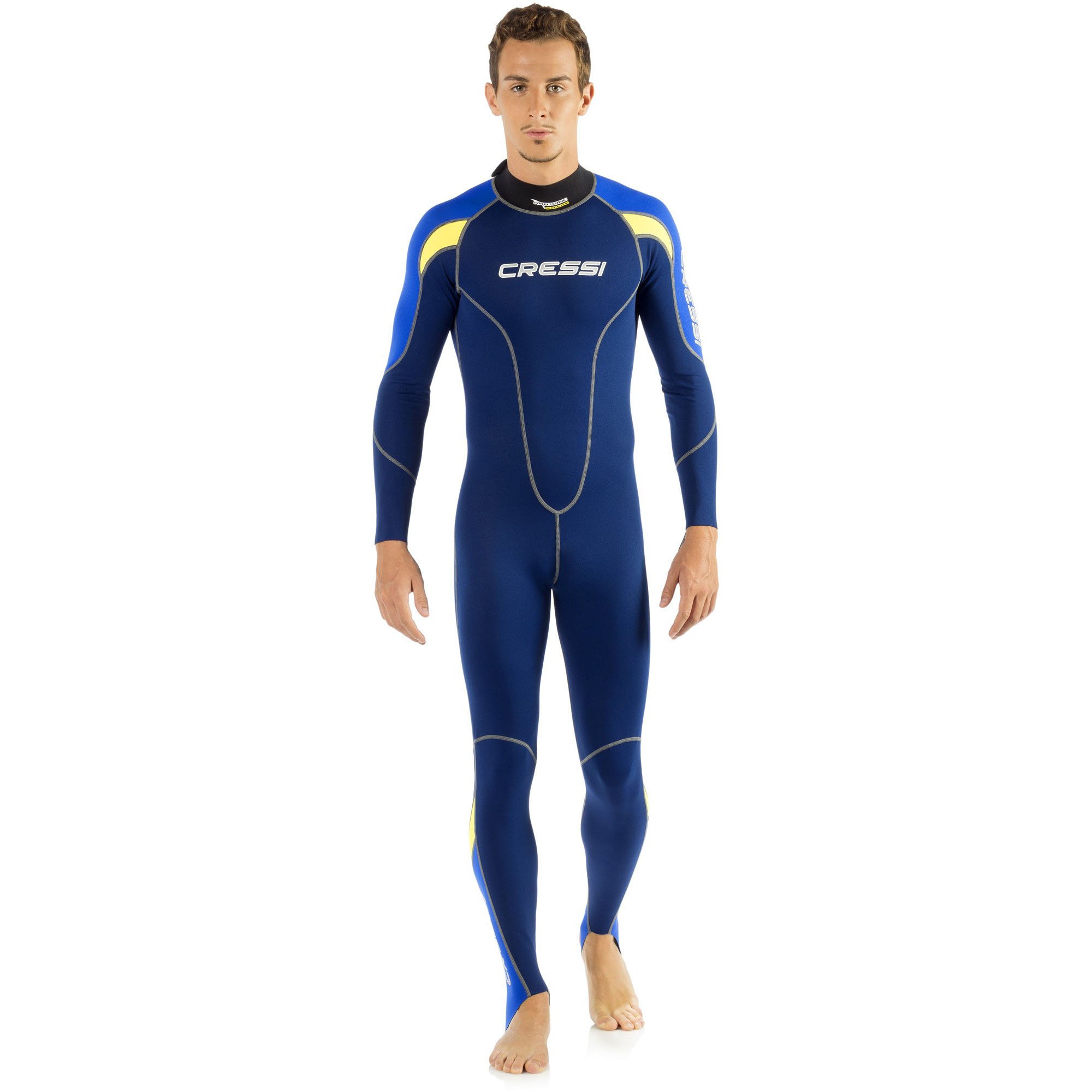 Cressi Erkek Overall One dövülmüş, kalınlık: 1 mm Siyah Siyah