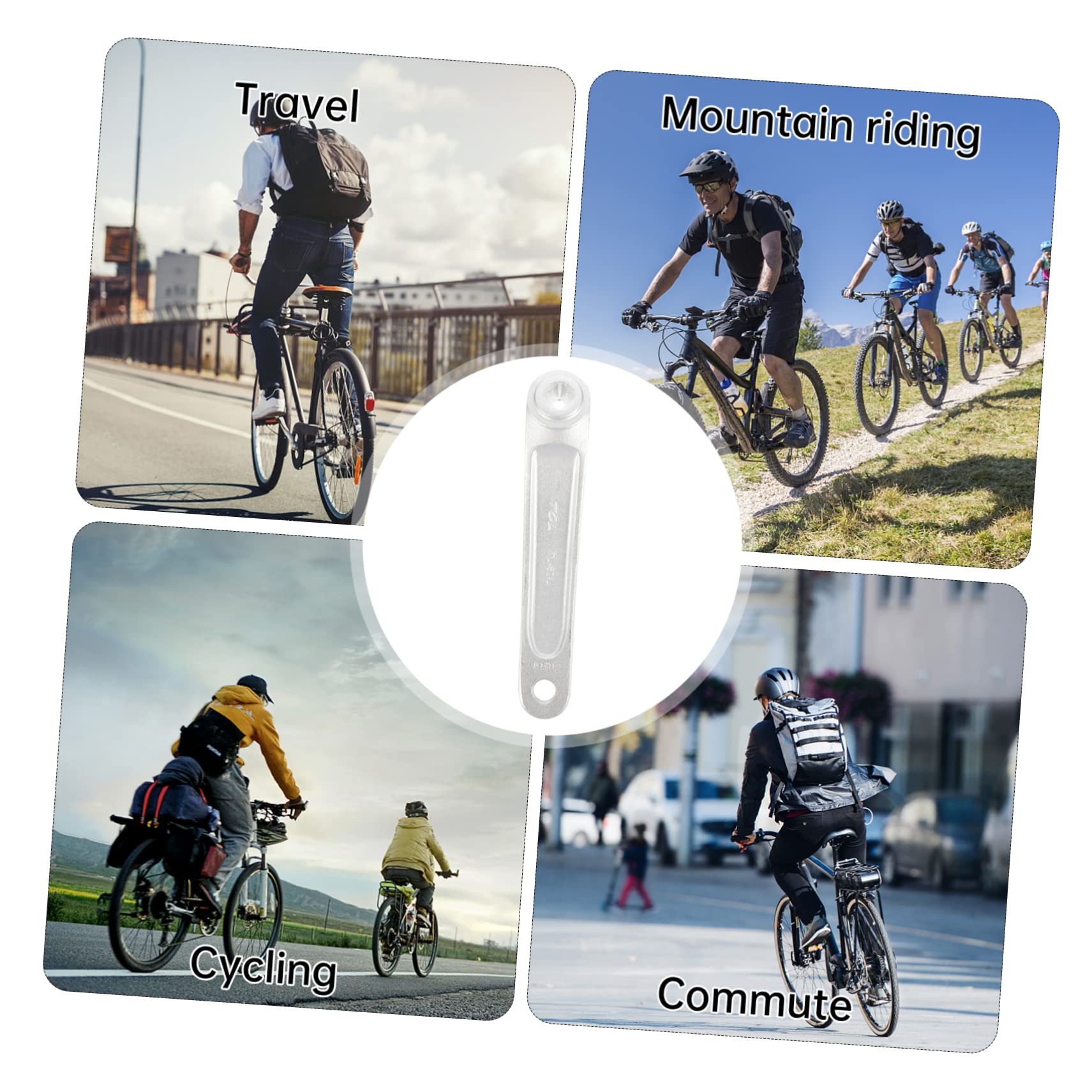 KOMBIUDA 1pezzi Pedivella per Biciclette Braccio Sostitutivo Facile Installazione per Mountain Bike e Pieghevoli