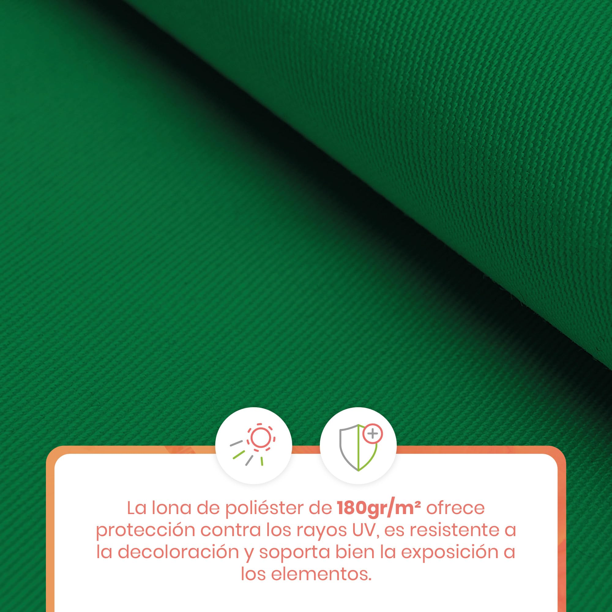 Wasabi Cityline Auvent Portable et réglable sans perçage en Toile Polyester Protection UV Inclinaison réglable Résistant pour extérieur, Jardin, Balcon (Vert)