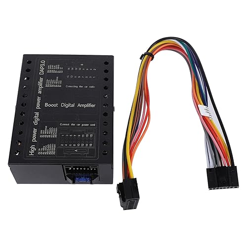 Amplificador de Carro Digital, 4 Canais 50wx4 60wx4 Amplificador de Energia Com DSP, Tecnologia de Classe AB, Saída de Som Transparente, Graves/agudos Ajustáveis, Material de