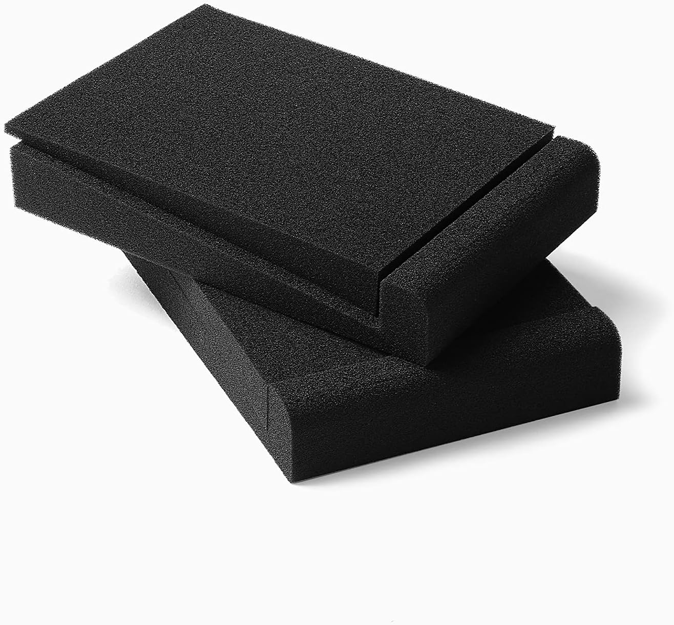 Ventray SS5 Studio Monitor Isolation Pads, High-Density Acoustic Foam Tilted Tabletop & Desktop Speaker Stands for Midsize Bookshelf Computer Speakers, Black – Pair Ventray SS5 Studio Monitor Isolation Pads, High-Density Acoustic Foam Tilted Tabletop & Desktop Speaker Stands for Midsize Bookshelf Computer Speakers, Black – Pair