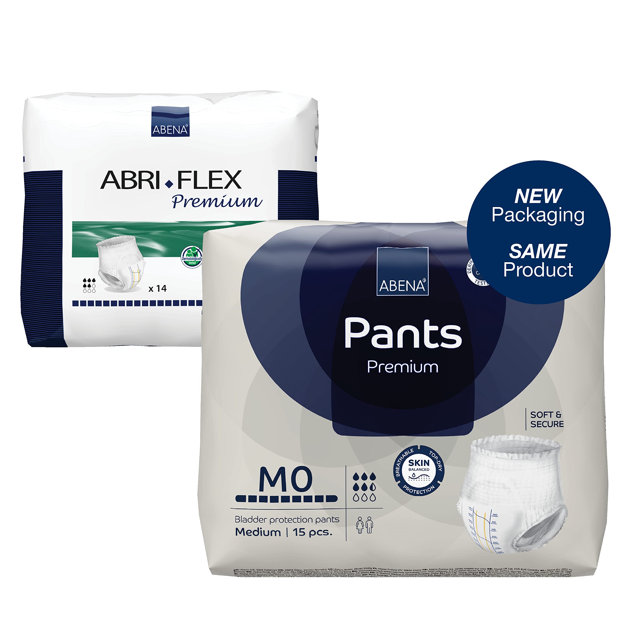 Pants Premium Pull-Up Incontinence Pants, Eco-Labelled Incontinence Pants for Men & Women, Discreet, Protective, Breathable, Comfortable - Medium 0, 80-110cm Waist, 900ml Absorbency, 15PK