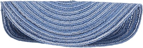 Miniatura 6 de Cyrank Juego de salvamanteles redondos tejidos, 6 piezas, hecho a mano de 7 pulgadas, juego de salvamanteles de ramio para platos calientes,