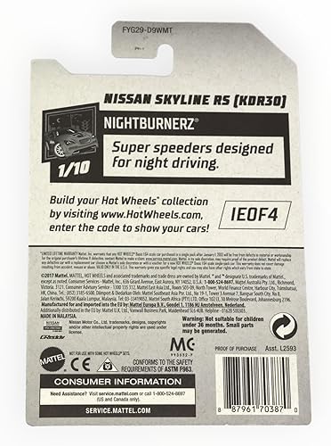 Miniatura 2 de Hot Wheels Nissan Skyline RS, Zamac