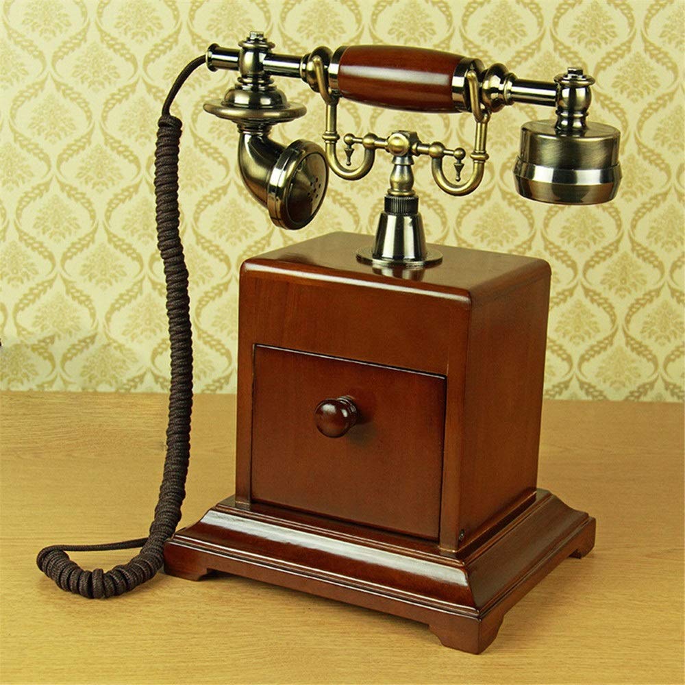 Messing draaiknoptelefoon | Retro vaste telefoon - België