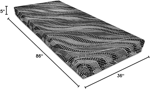 Vista 12 de The Layover - Colchón económico de doble cara para camión de firmeza media, 80 x 36 x 5 pulgadas