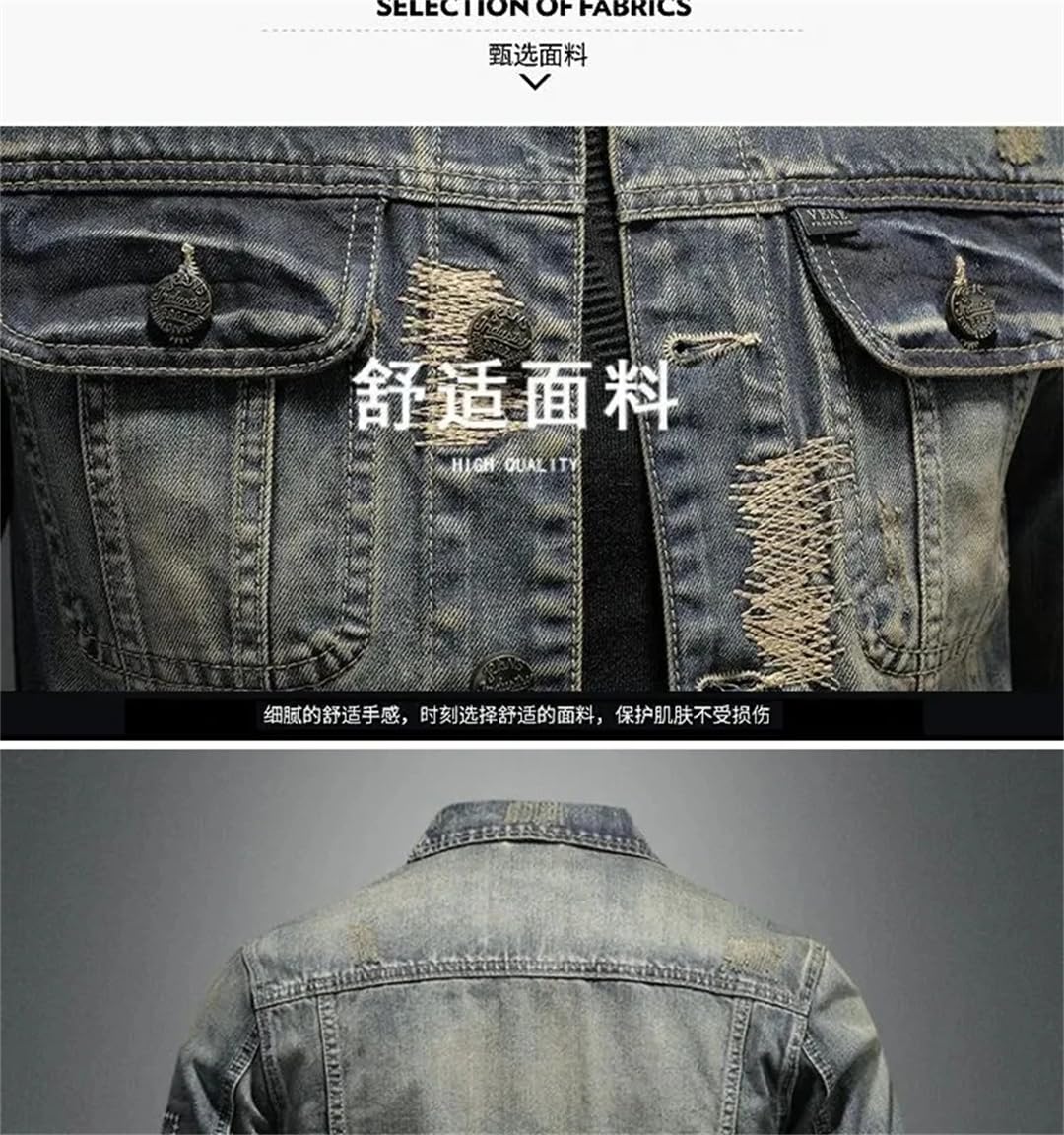 Męska zimowa kurtka dżinsowa trencz trencz kurtka kurtka klasyczny styl denim płaszcz