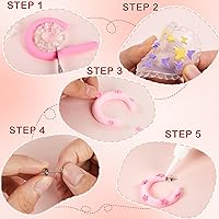 Vista 5 de Tanlade 14 moldes y cortadores de arcilla polimérica – 6 tamaños de guías de aro con 30 aretes para hacer joyas