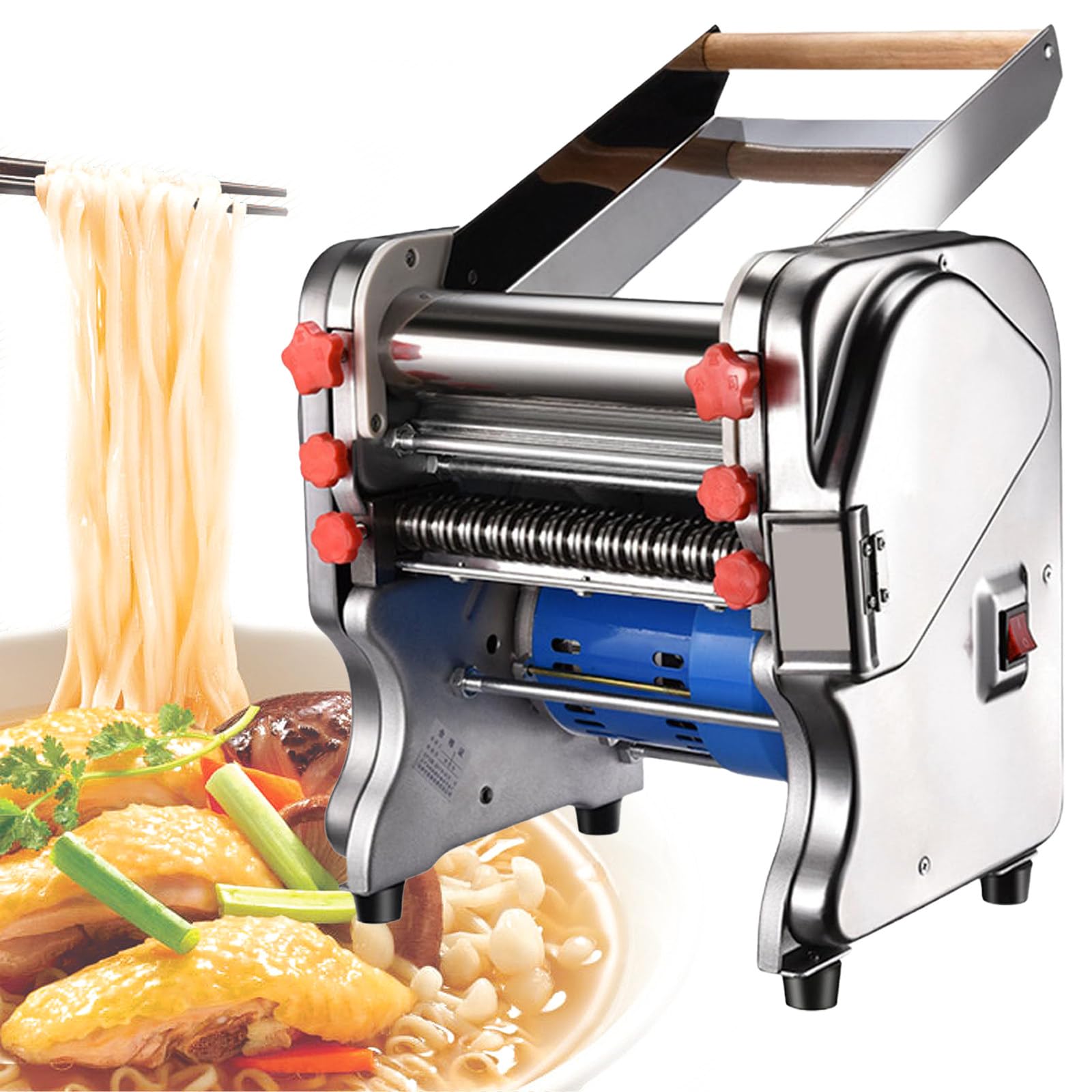 Impastatrice planetaria Professionale, per panetteria, da Tavolo, sfogliatrice, taglierina, Catering, Macchina per Pasta, Macchina per Pasta elettrica, Spessore 0,3-20 mm 200